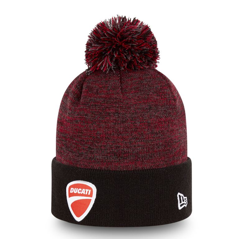 Gorras New Era Beanies Rojos - Ducati Motor Enginee Bobble Knit Hat 83146TUYX